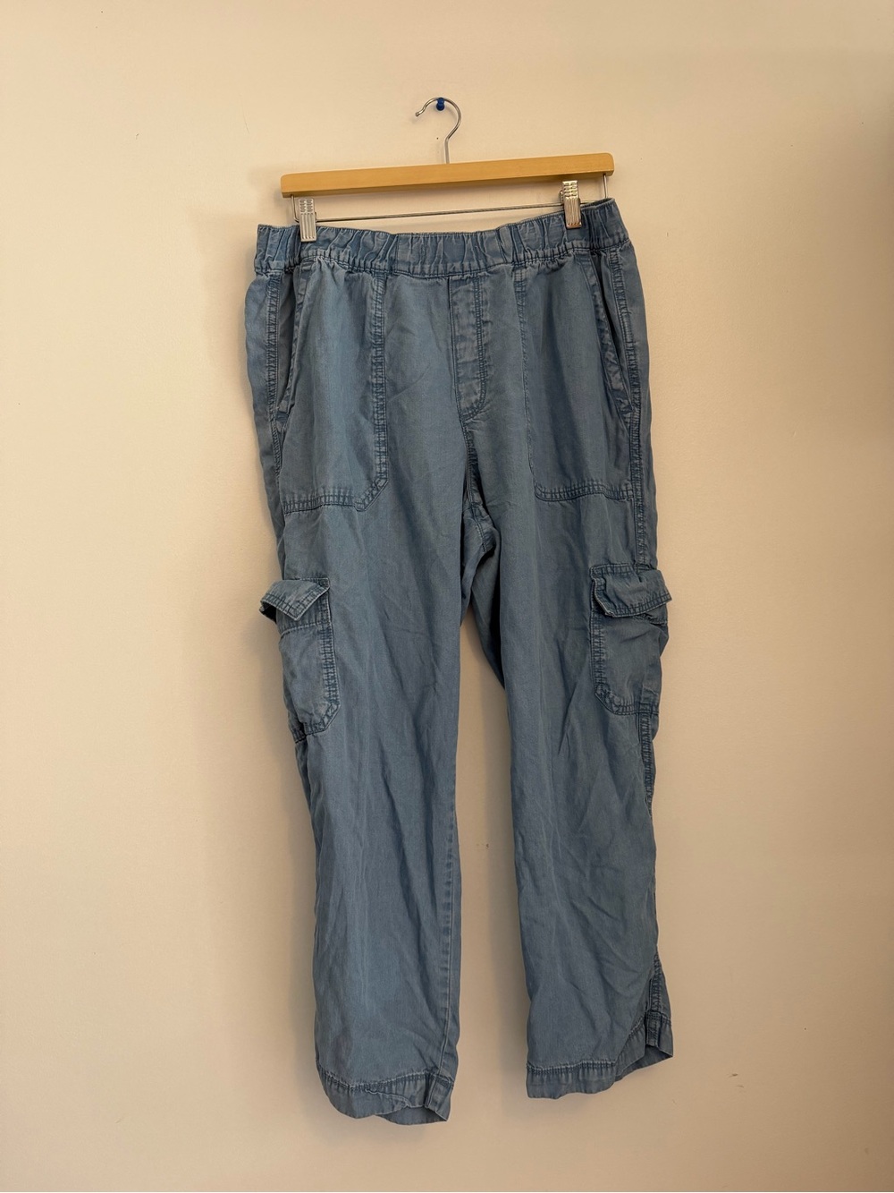 GAP Easy Pant Cargo Style Blue Size Large